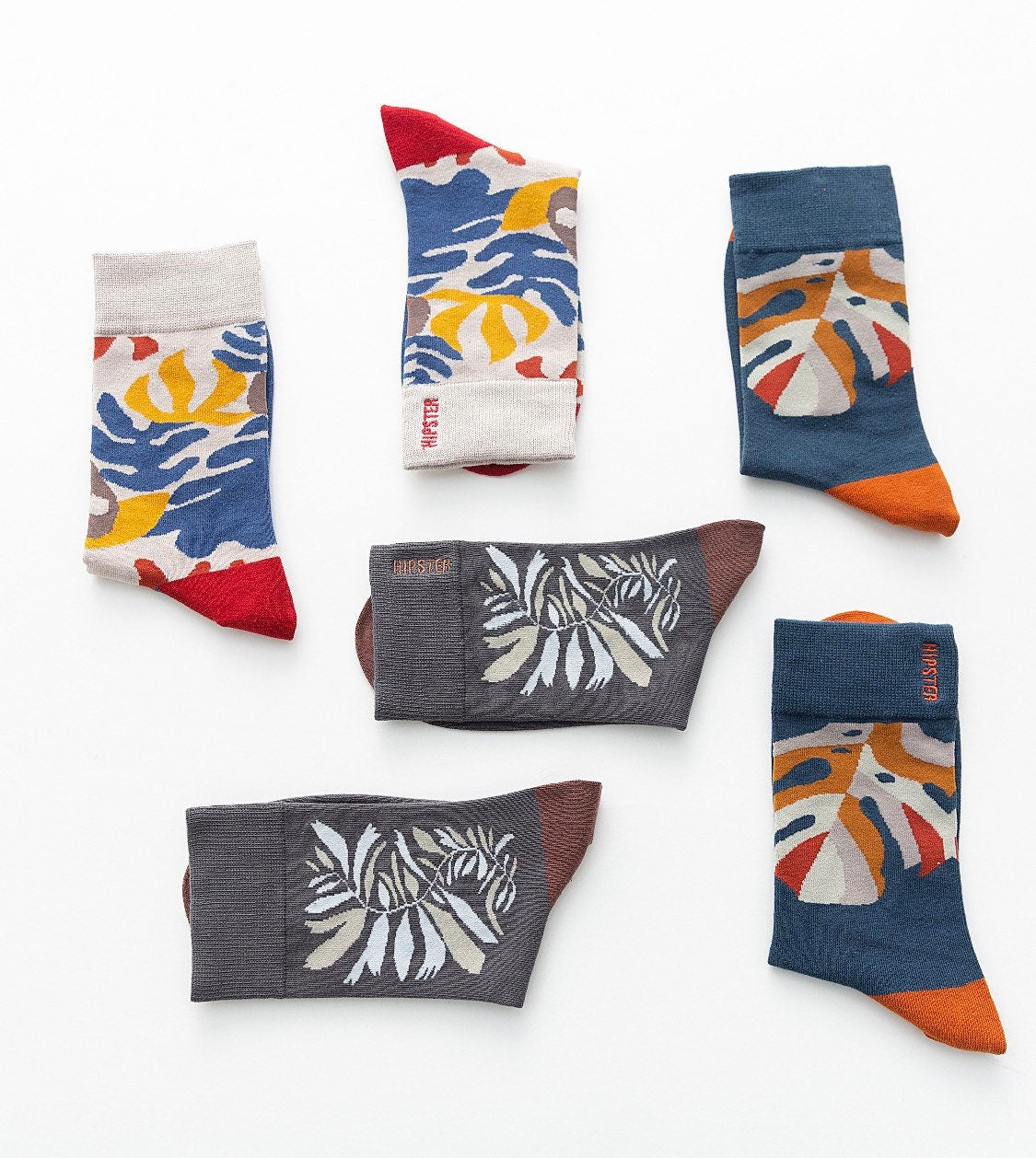 Miss June’s | Set 3 pairs cotton socks|Creative | Colorful | Cool | Patterned | Designed | Unisex | Gift Idea | Art | Comfortable|Men|