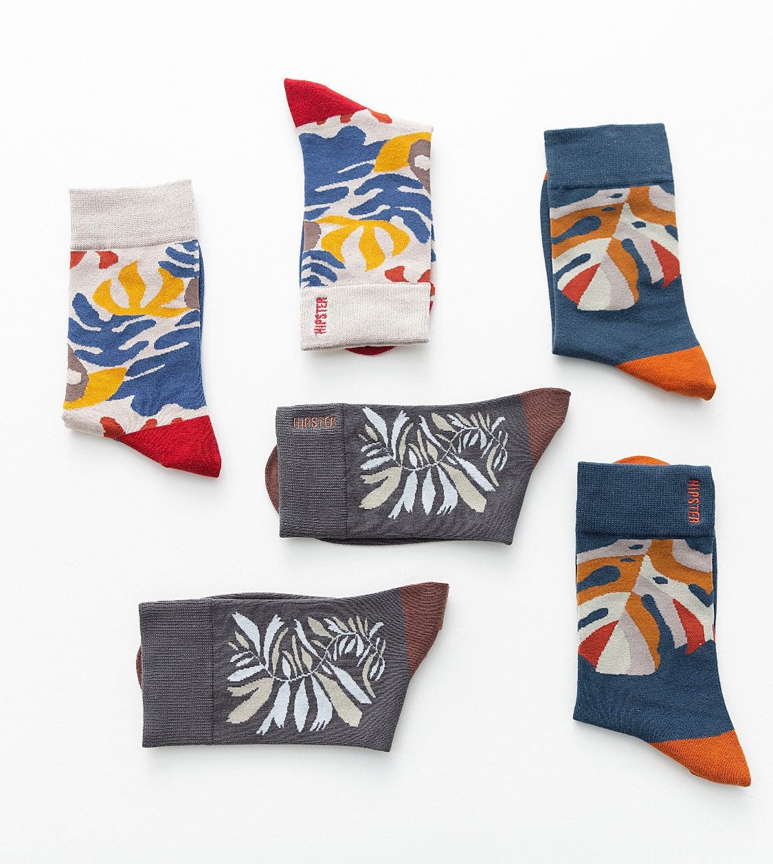 Miss June’s | Set 3 pairs cotton socks｜Creative | Colorful | Cool | Patterned | Designed | Unisex | Gift Idea | Art | Comfortable｜Men|
