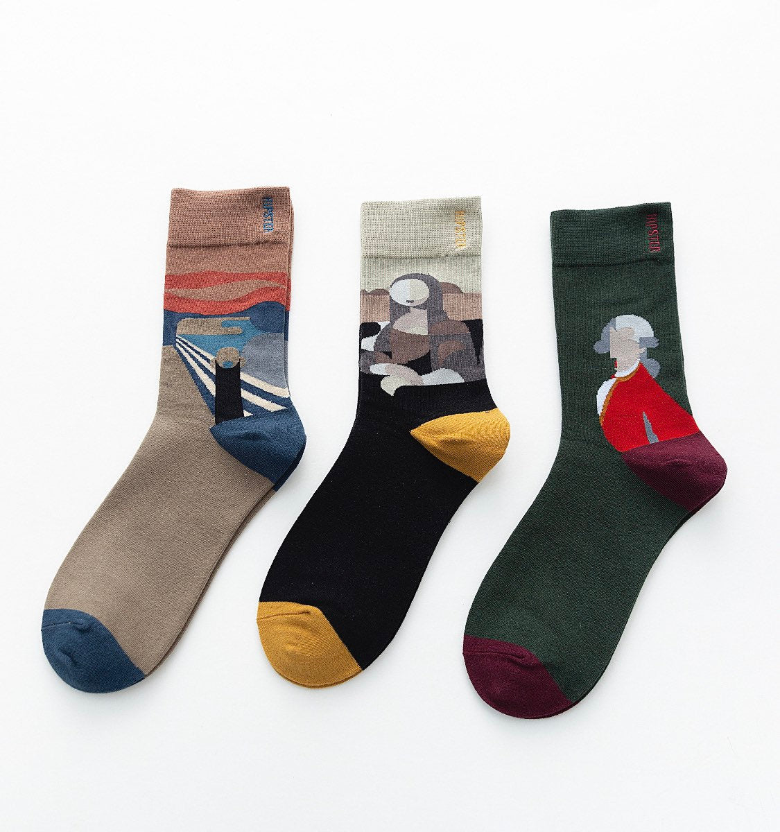 Miss June’s | Set 3 pair cotton socks|Creative | Colorful | Cool | Patterned | Designed | Unisex | Gift Idea | Art | Comforta |women