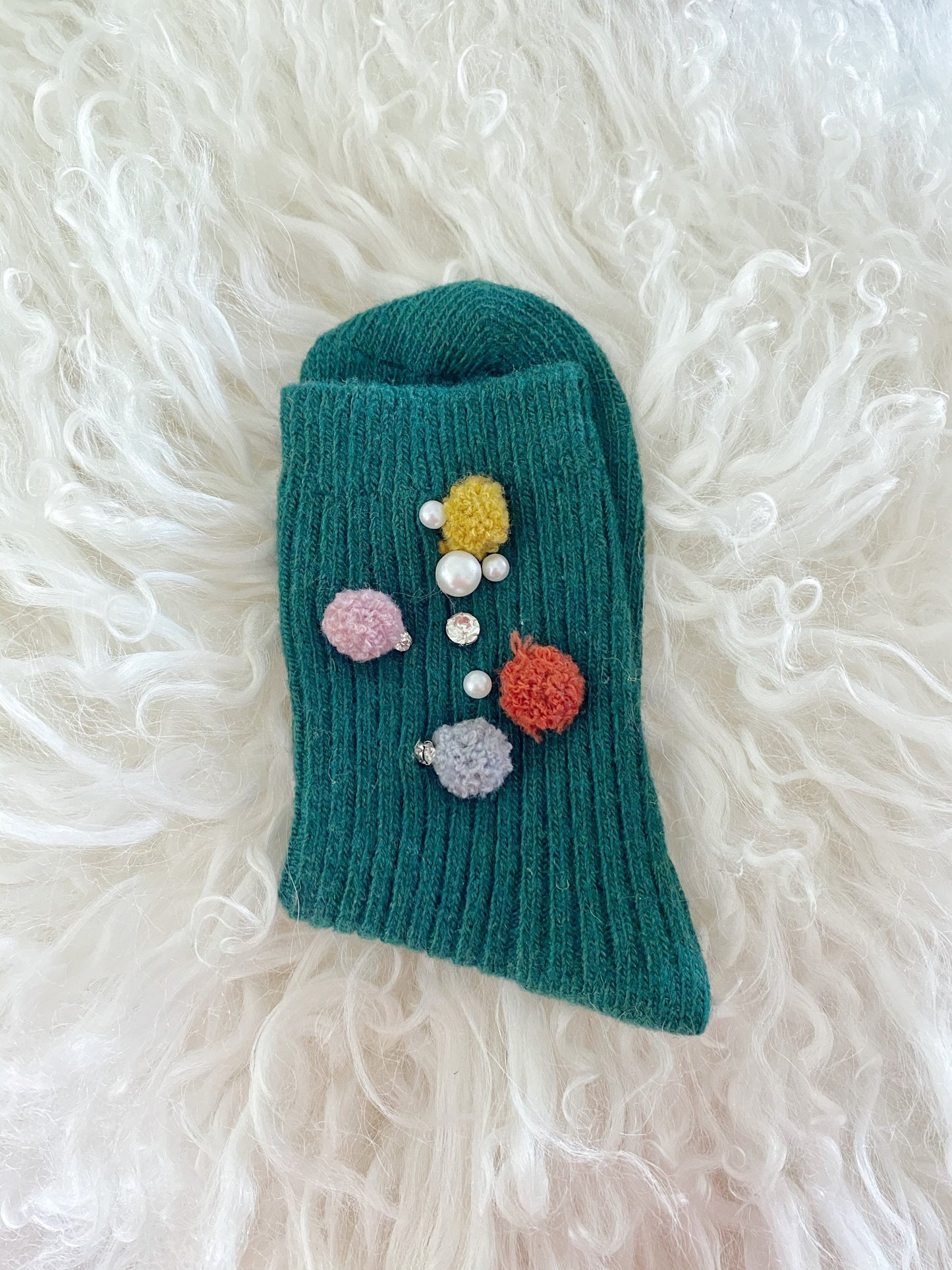 Miss June’s | Women’s | 1 pair| Beading socks|Creative | Colorful |Craft| Winter | Designed | Art | Gift Idea | Cute | Stylish | Comfortable