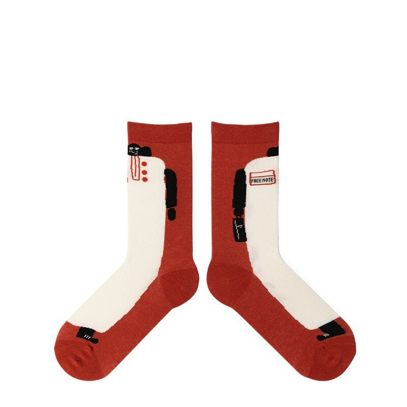 Miss June’s| 1 pair socks|Creative | Colorful | Cool | Patterned | Designed | Unisex | Gift Idea | Art | Stylish | Comfortable|Funny|