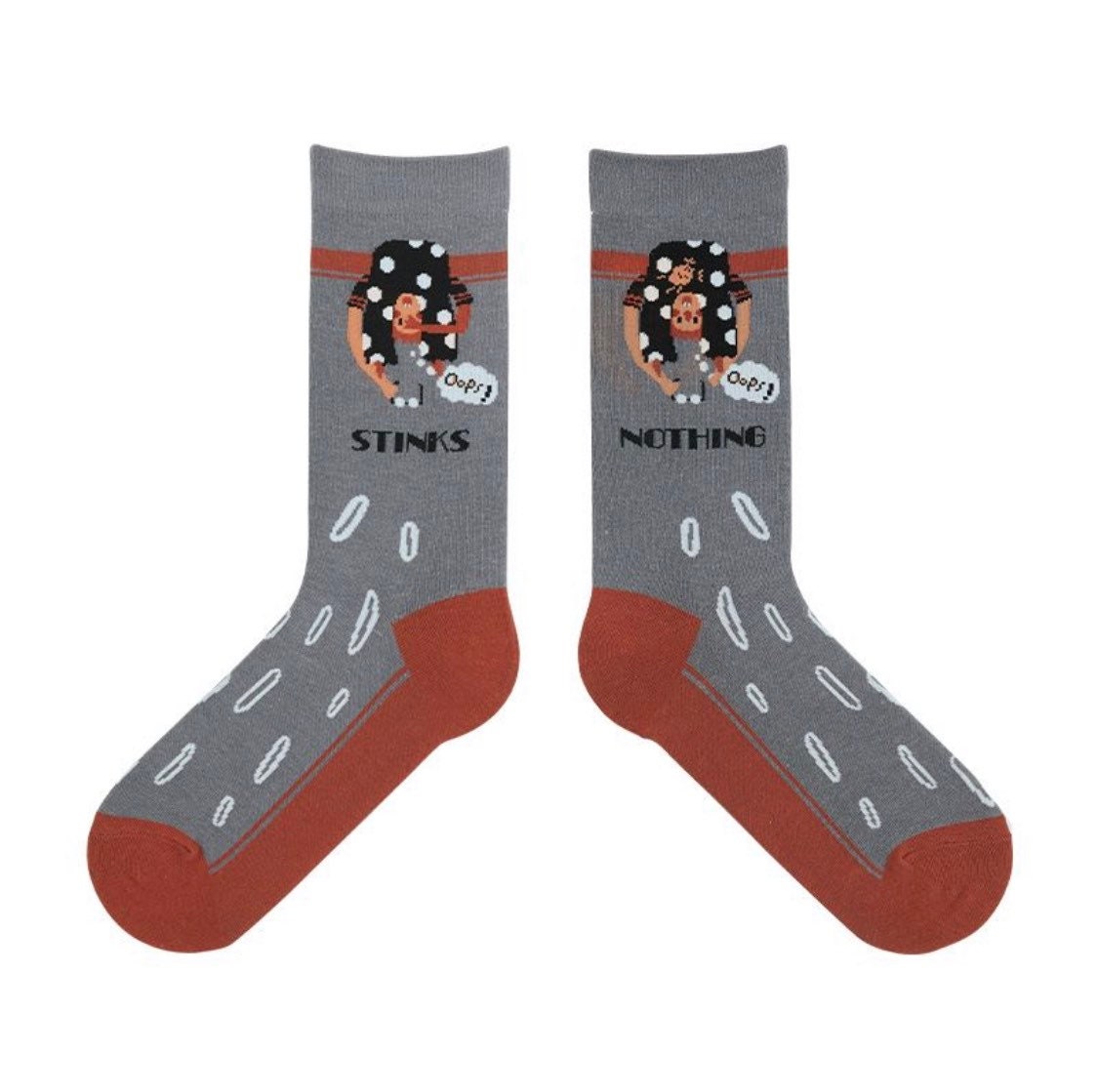 Miss June’s| 1 pair cotton socks|Creative | Colorful | Cool | Patterned | Designed | Unisex | Gift Idea | Casual | Comfortable|Funny|Art