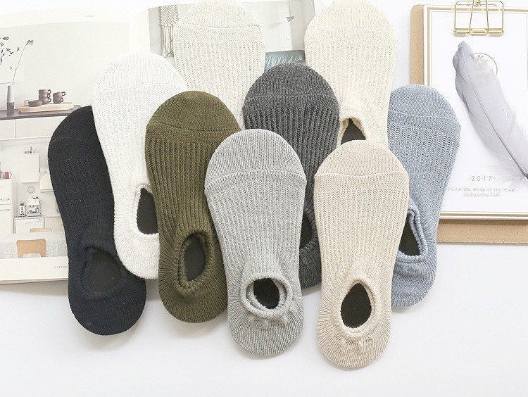 Miss June’s | 1 pair socks|Daily | Cotton | Natural | No-show | Fall | Winter | Textured | Casual | Stylish | Comfortable | Women’s|