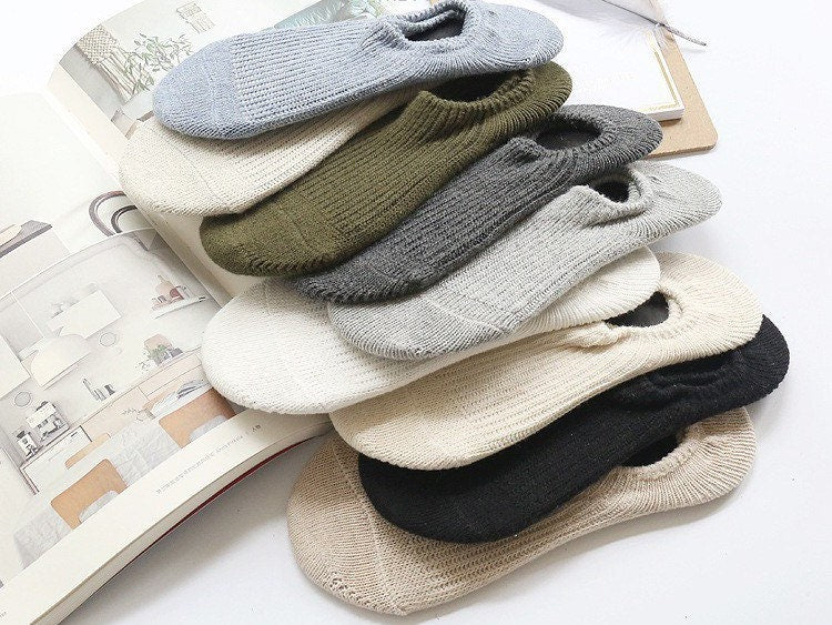 Miss June’s | 1 pair socks|Daily | Cotton | Natural | No-show | Fall | Winter | Textured | Casual | Stylish | Comfortable | Women’s|