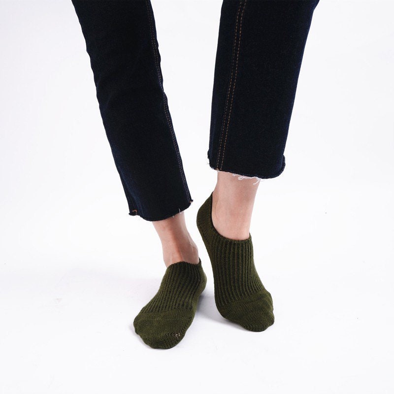 Miss June’s | 1 pair socks｜Daily | Cotton | Natural | No-show | Fall | Winter | Textured | Casual | Stylish | Comfortable | Women’s|