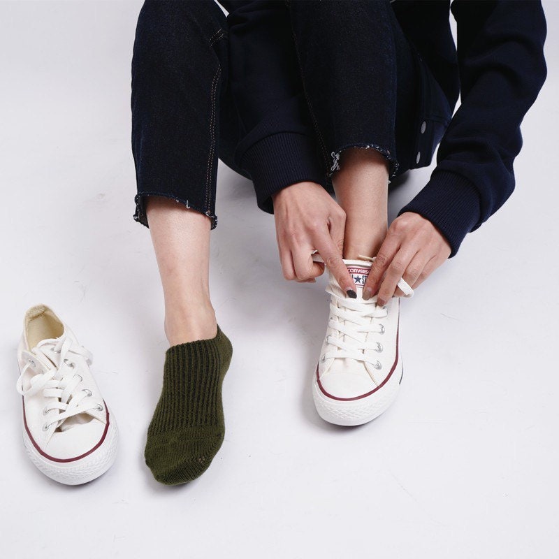 Miss June’s | 1 pair socks|Daily | Cotton | Natural | No-show | Fall | Winter | Textured | Casual | Stylish | Comfortable | Women’s|
