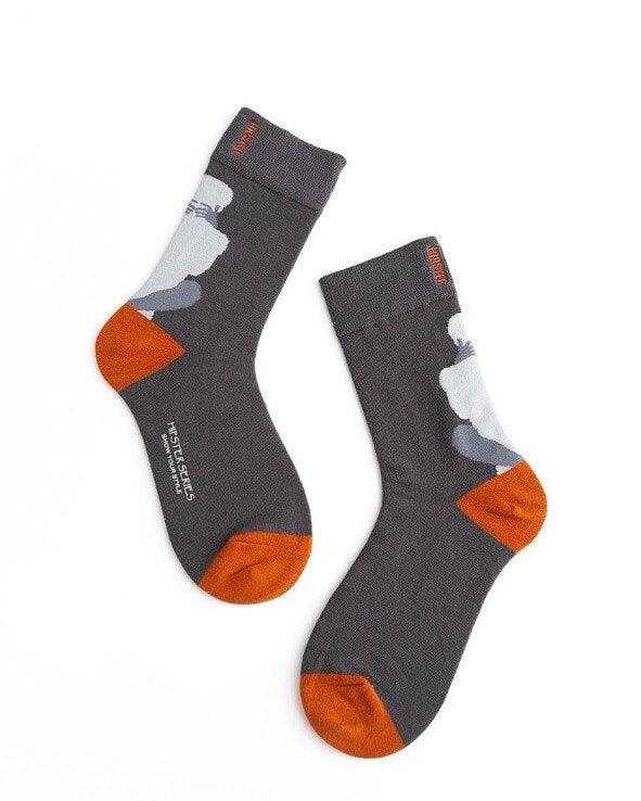 Miss June’s | Set 3 pairs cotton socks|Creative | Colorful | Cool | Patterned | Designed | Unisex | Gift Idea | Art | Comfortable | Men