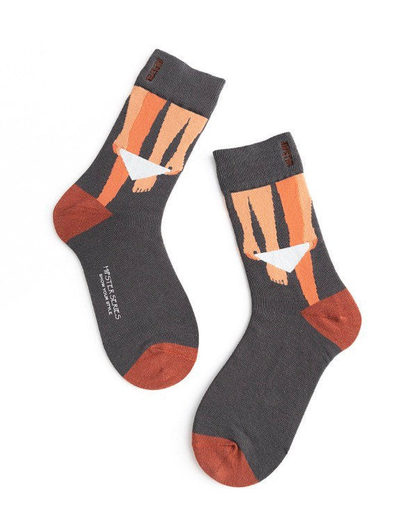 Miss June’s | Set 3 pairs cotton socks|Creative | Colorful | Cool | Patterned | Designed | Unisex | Gift Idea | Art | Comfortable | Men