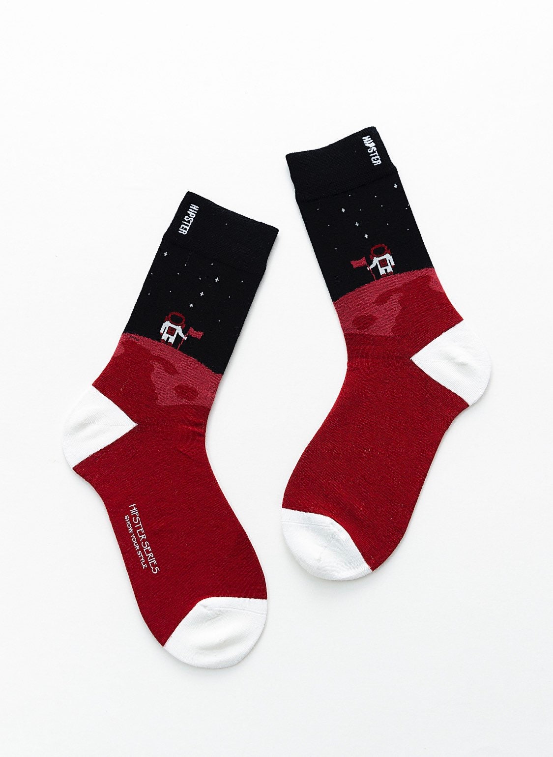 Miss June’s | Set 3 pairs cotton socks|Creative | Colorful | Cool | Patterned | Designed | Unisex | Gift Idea | Art | Comfortable | Men