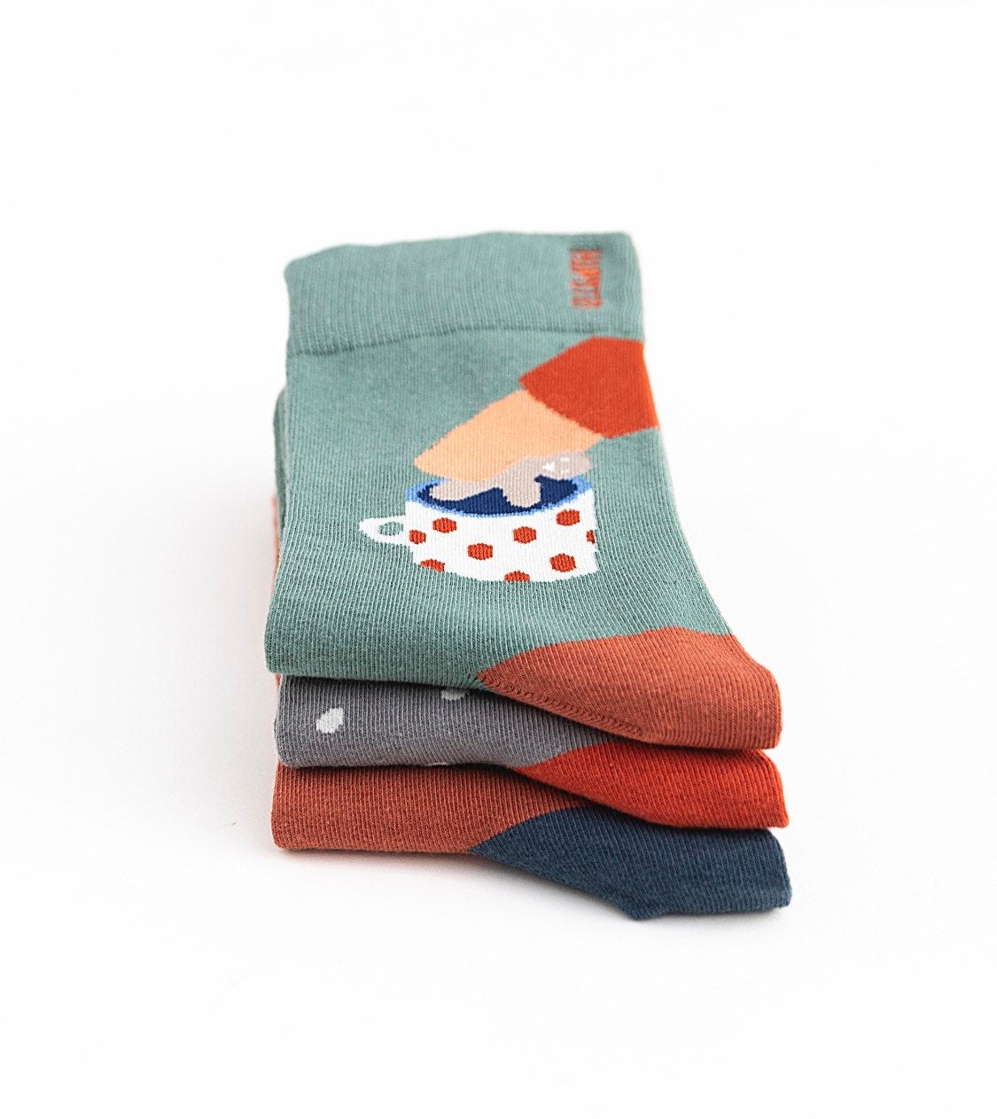 Miss June’s | Set 3 pairs cotton socks｜Creative | Colorful | Cool | Patterned | Designed | Unisex | Gift Idea | Art | Comfort | Women|