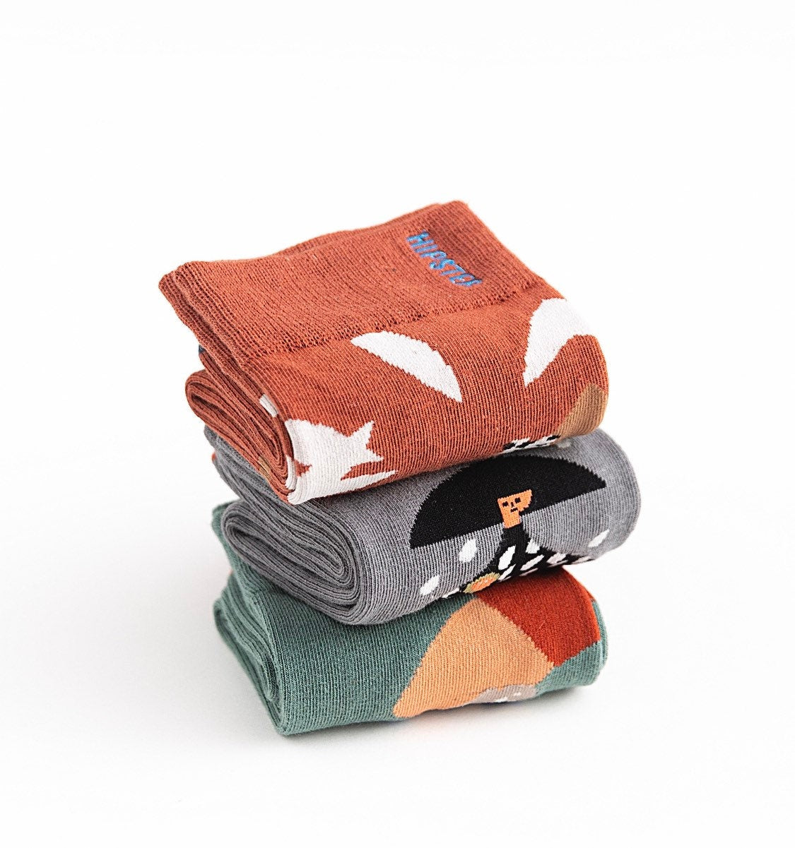 Miss June’s | Set 3 pairs cotton socks|Creative | Colorful | Cool | Patterned | Designed | Unisex | Gift Idea | Art | Comfort | Women|