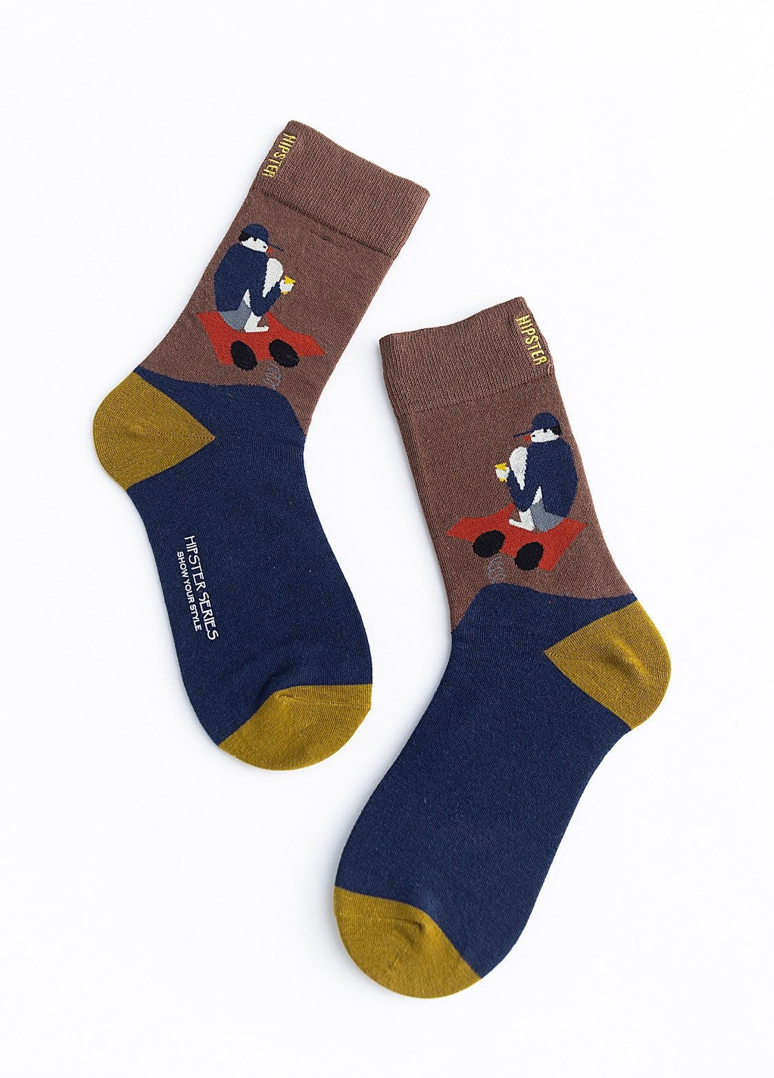 Miss June’s | Set 3 pairs cotton socks|Creative | Colorful | Cool | Patterned | Designed | Unisex | Gift Idea | Art | Comfortable | Men