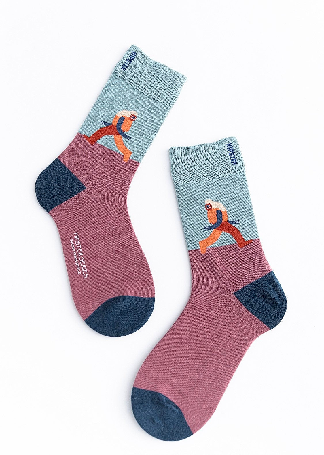 Miss June’s | Set 3 pairs cotton socks|Creative | Colorful | Cool | Patterned | Designed | Unisex | Gift Idea | Art | Comfortable | Men
