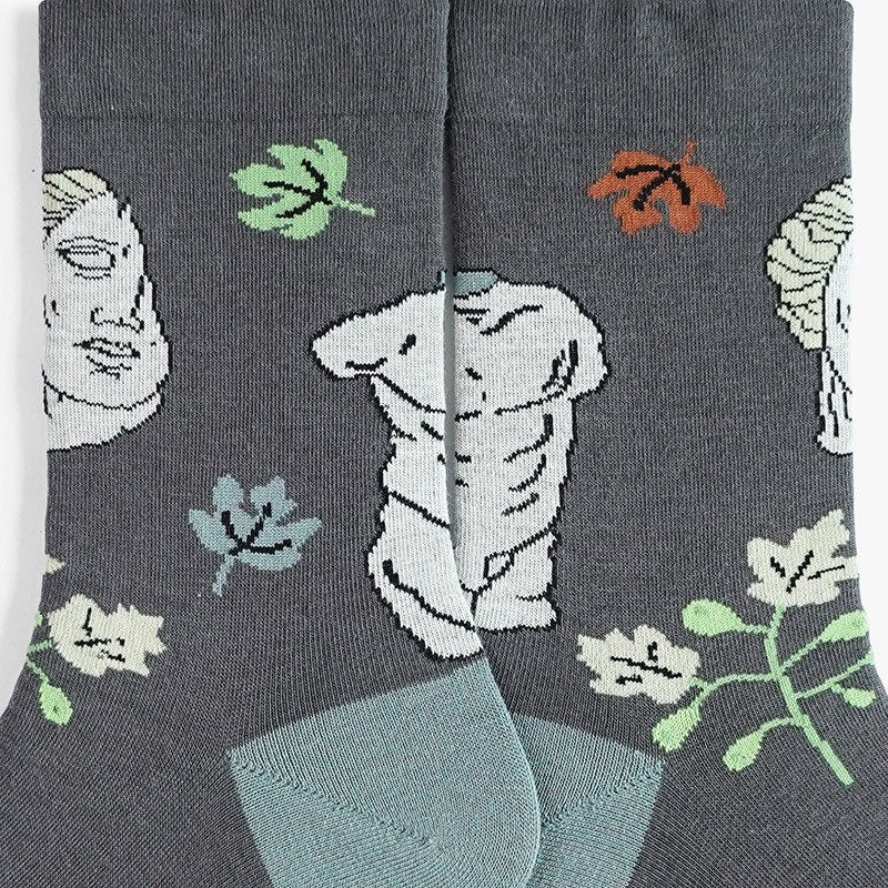 Miss June’s|1 Pair designer cotton socks| Creative| Colorful | Cool | Patterned | Geometric socks| Unisex socks | Casual |Art socks