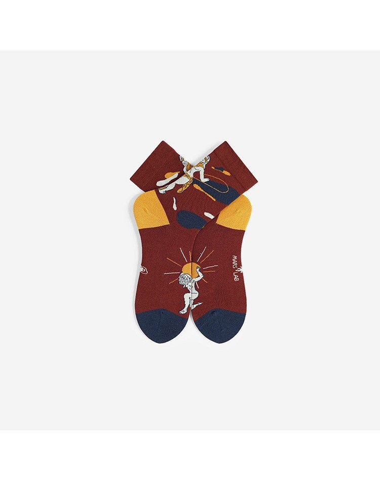Miss June’s|1 Pair cotton designer socks| Creative| Colorful | Cool | Patterned | Geometric socks| Unisex socks | Casual |Art