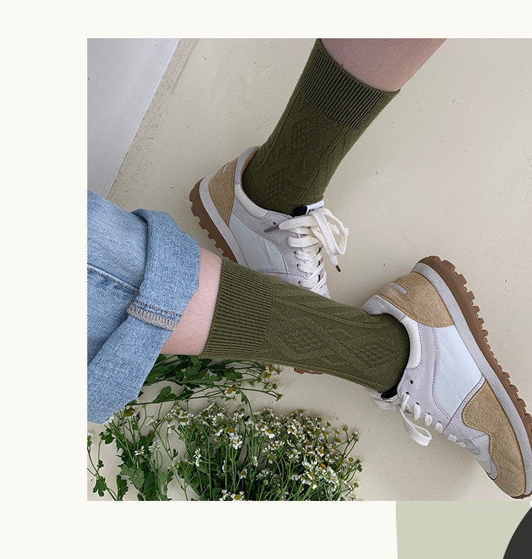 Miss June’s | Women’s | 1 pair cotton socks|Daily | Cotton | Natural | Soft | Designed | Textured | Gift Idea | Casual | Comfortable