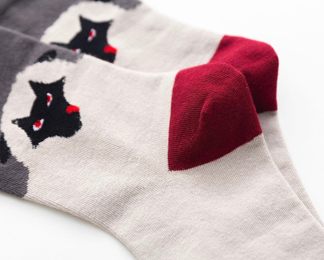 Miss June’s | Set 3 pairs cotton socks|Creative | Colorful | Cool | Patterned | Designed | Unisex | Gift Idea | Art | Comfortable| Men