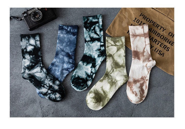 Miss June’s | Dye socks|Creative | Colorful | Cool | Patterned | Designed | Unisex | Gift Idea | Casual | Stylish | Comfortable|Women| Men