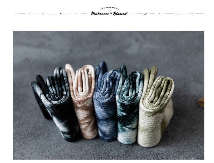 Miss June’s | Dye socks|Creative | Colorful | Cool | Patterned | Designed | Unisex | Gift Idea | Casual | Stylish | Comfortable|Women| Men
