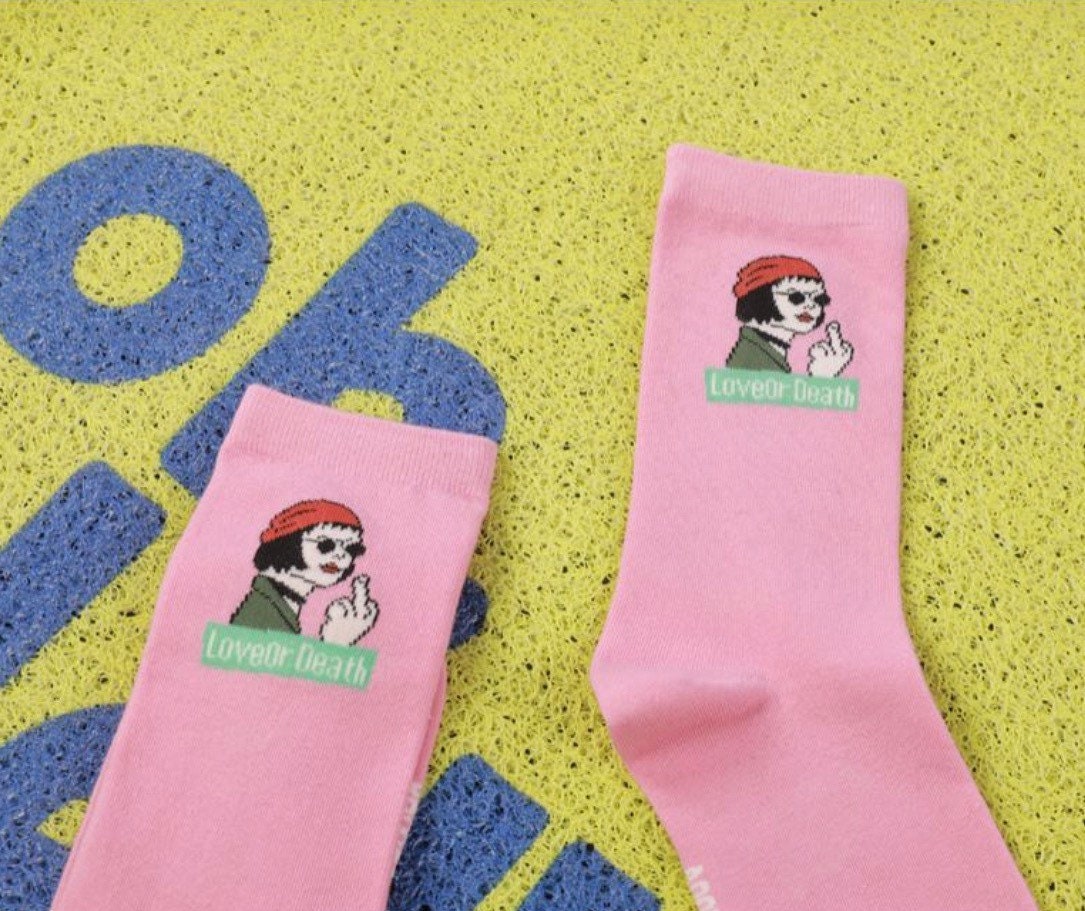 Miss June’s| 1 pair cotton socks|Creative | Colorful | Cool | Patterned | Designed | Unisex | Gift Idea | Casual | Comfortable