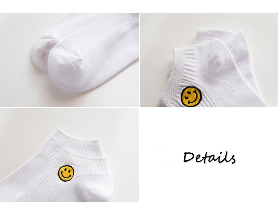 Miss June’s | 1 pair cotton socks|Daily | Cotton | Cute | Ankle | Designed | Embroidered | Gift Idea | Casual | Comfortable | Women’s