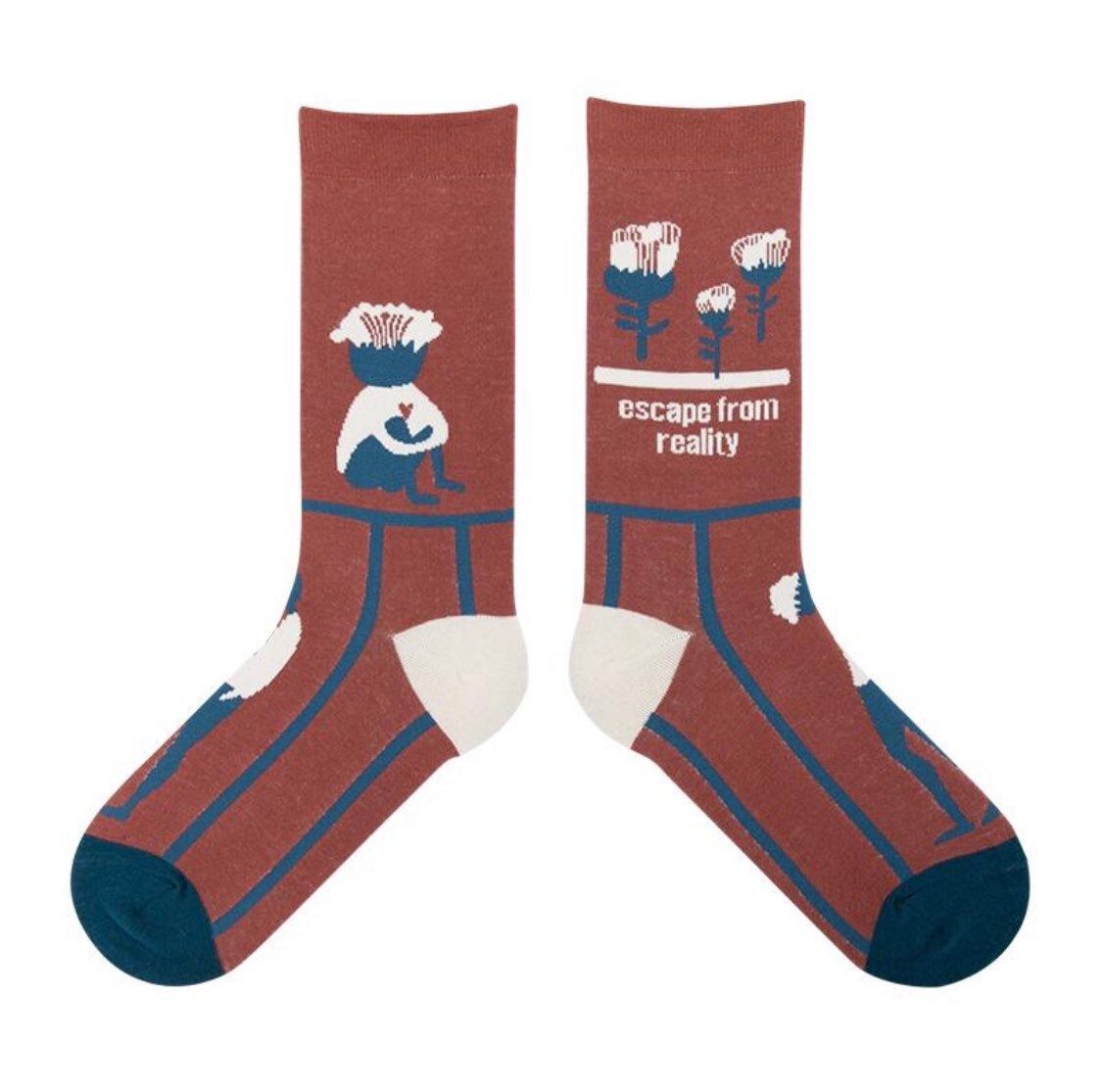 Miss June’s| 1 pair cotton socks|Creative | Colorful | Cool | Patterned | Designed | Unisex | Gift Idea | Casual | Art | Comfortable|Funny|