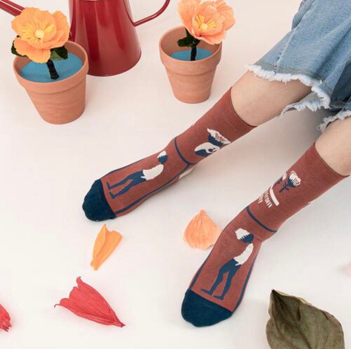 Miss June’s| 1 pair cotton socks|Creative | Colorful | Cool | Patterned | Designed | Unisex | Gift Idea | Casual | Art | Comfortable|Funny|