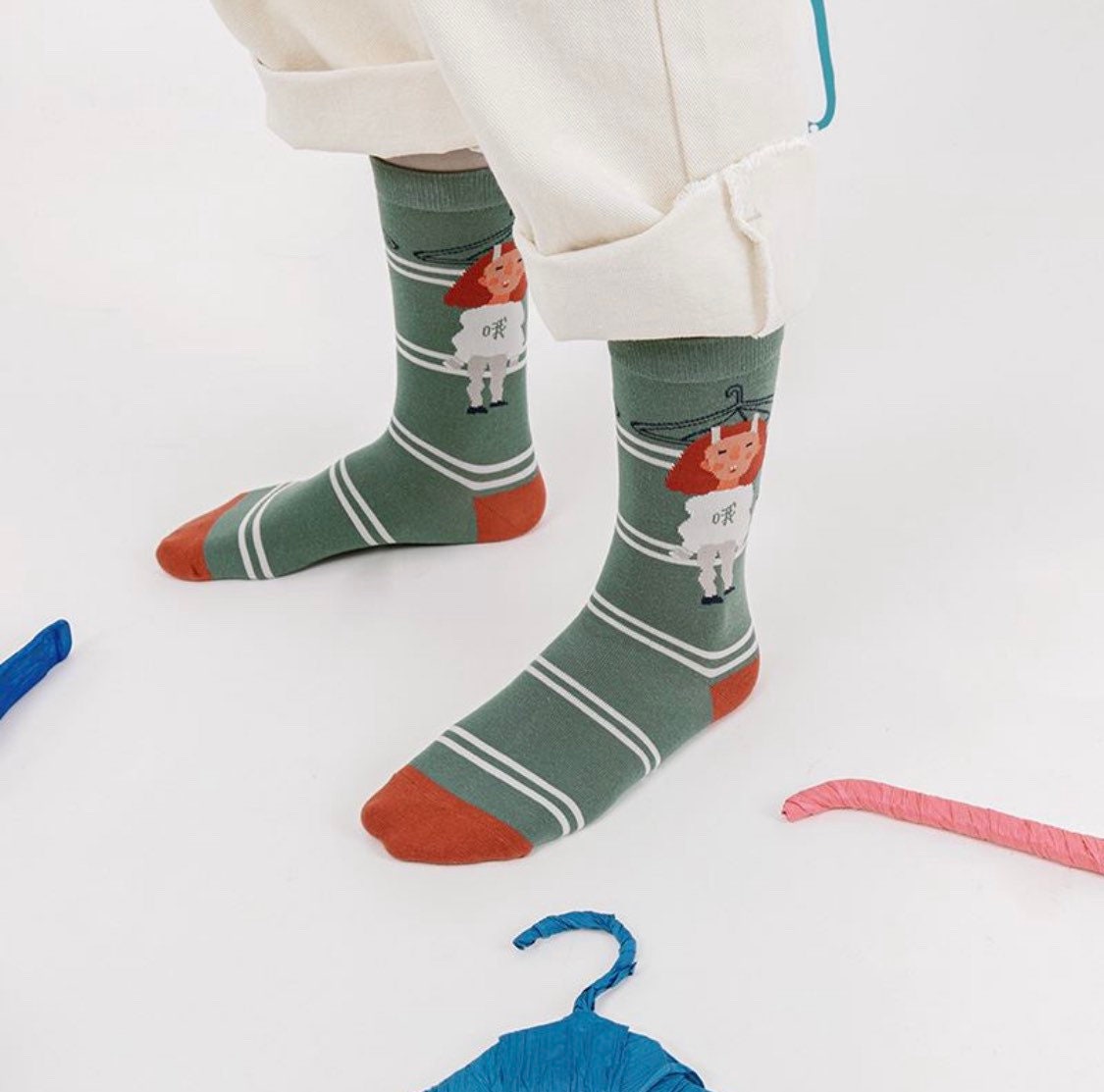 Miss June’s| 1 pair cotton socks|Creative | Colorful | Cool | Patterned | Designed | Unisex | Gift Idea | Casual | Comfortable|Funny|Art