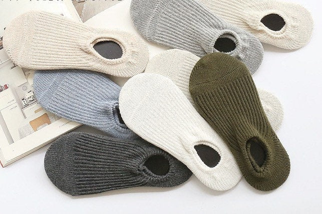 Miss June’s | 1 pair socks|Daily | Cotton | Natural | No-show | Fall | Winter | Textured | Casual | Stylish | Comfortable | Women’s|