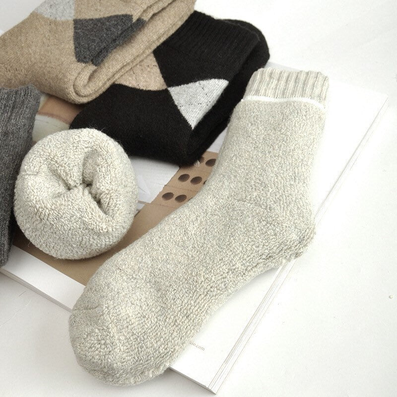 Miss June’s| Men’s socks | 1 Pair Wool blended socks|winter| Warm | Soft | High quality| Gift idea | Thanksgiving |Cozy | Holiday gift |Cozy