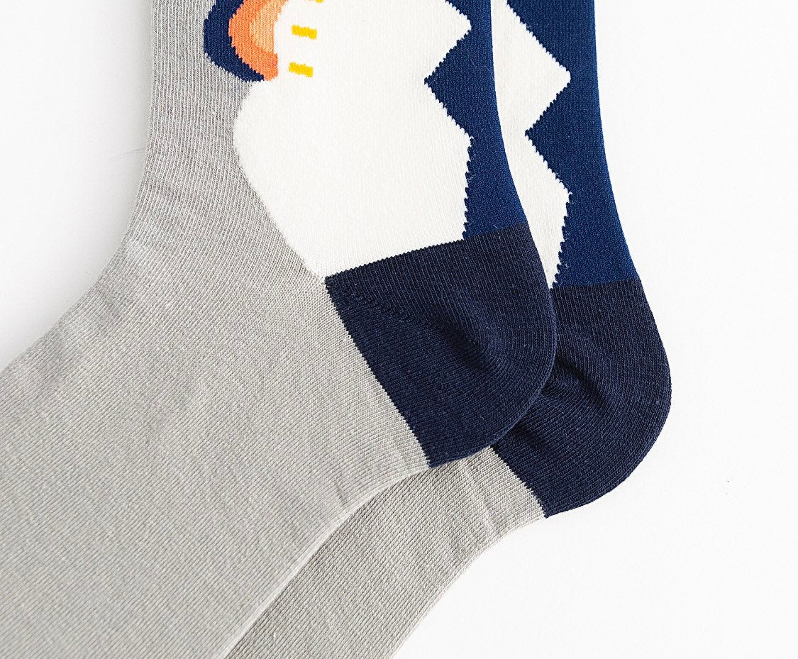 Miss June’s | Set 3 pairs cotton socks|Creative | Colorful | Cool | Patterned | Designed | Unisex | Gift Idea | Art | Comfort | Women
