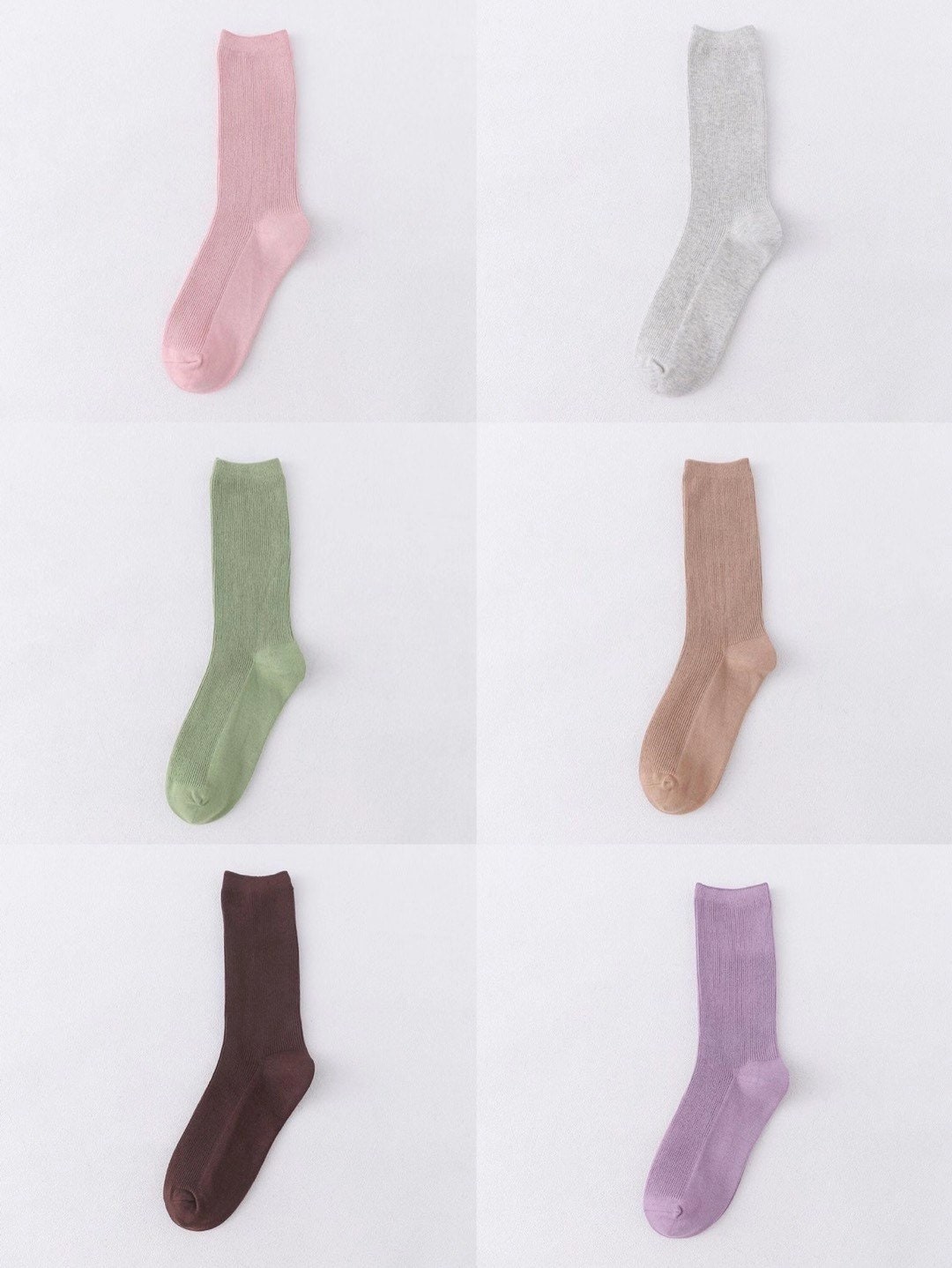 Miss June’s | Women’s | 1 pair cotton socks|Daily | Natural | Soft | Designed | Solid color | Gift Idea | Casual | Stylish | Comfortable
