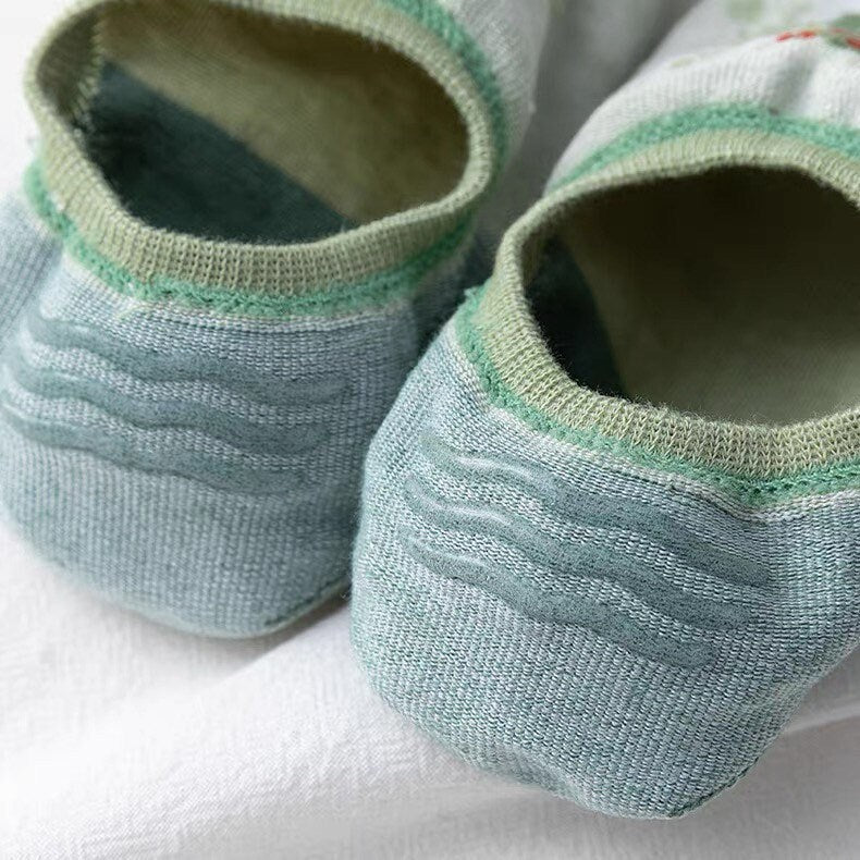 Miss June’s | Women’s 2 pairs cotton ankle socks|animals | Patented | Daily | Cute | Designed | Embroidered | Gift Idea | Comfortable |