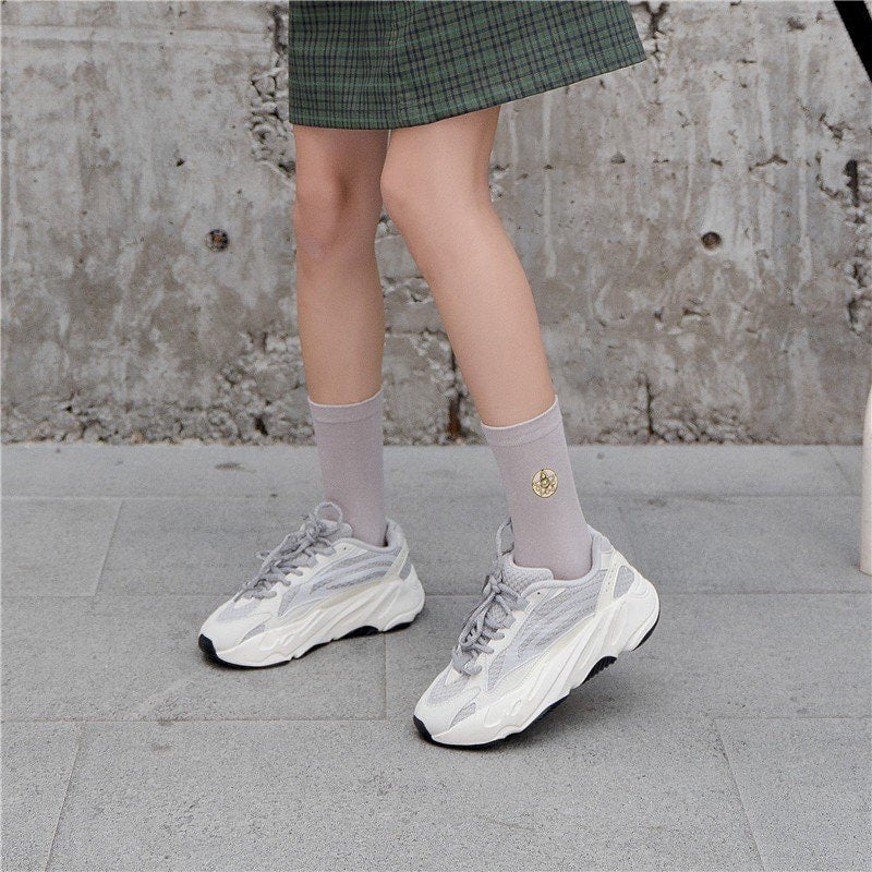 Miss June’s | Women’s | 1 Pair of cotton socks|Creative | Embroidered | Cool | Patterned | Designed | Gift Idea | Casual | Comfortable