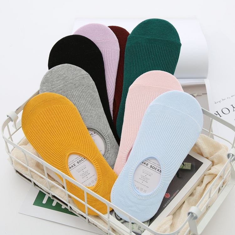 Miss June’s | 1 pair women’s Summer cotton socks｜Daily wear | No-show | Spring | Textured | Casual | Gift | Comfortable | sneakers