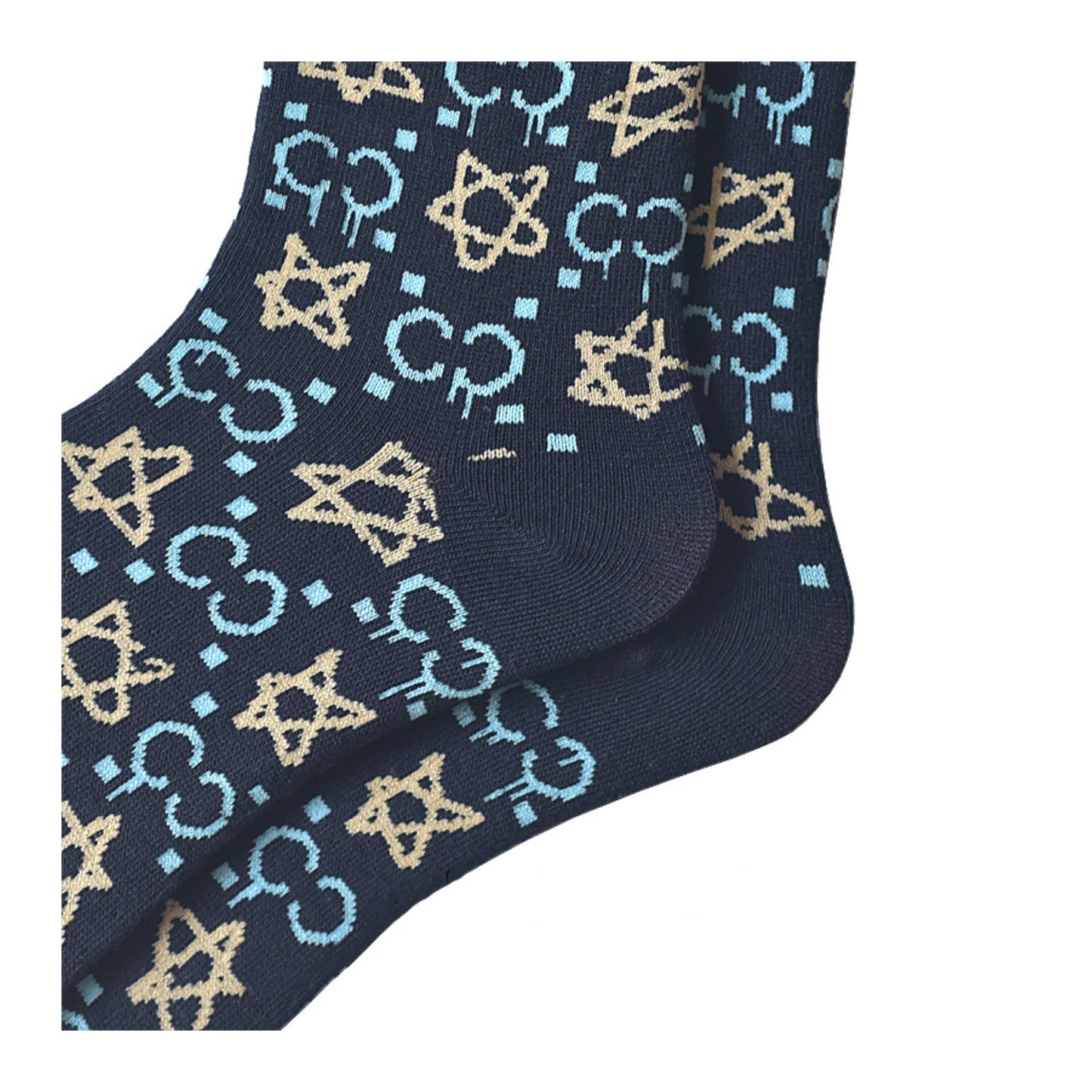 Miss June’s|1 Pair designer cotton socks| Creative| Colorful | Cool | Patterned | Geometric socks| Unisex socks | Casual |