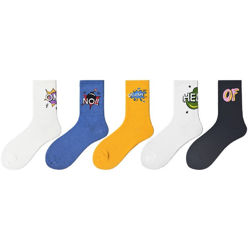 Miss June’s | Women’s | 1 Pair of cotton socks|Creative | School | Cool | Patterned | Designed | Gift Idea | Casual | Comfortable