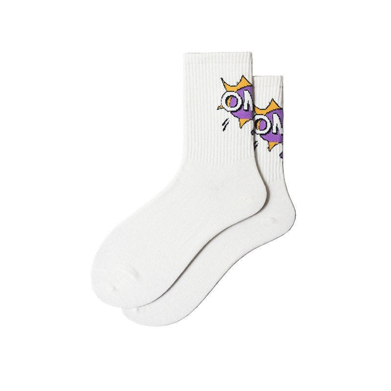 Miss June’s | Women’s | 1 Pair of cotton socks|Creative | School | Cool | Patterned | Designed | Gift Idea | Casual | Comfortable