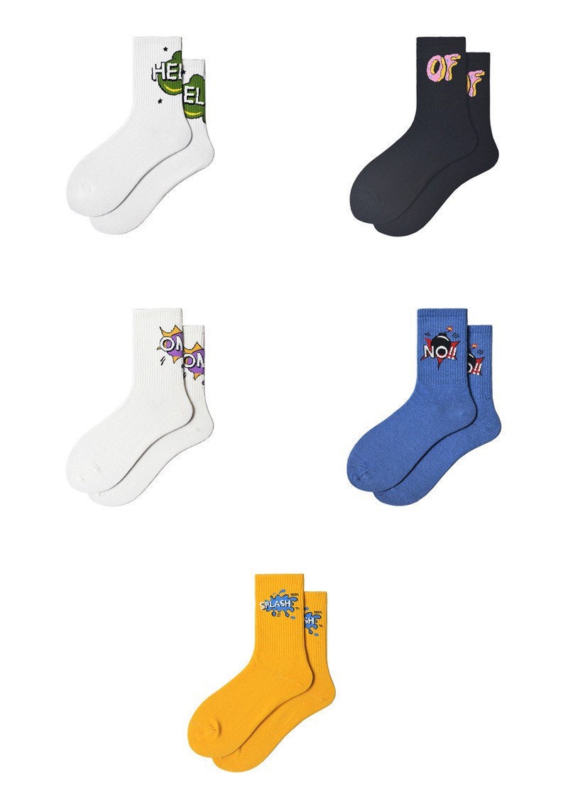 Miss June’s | Women’s | 1 Pair of cotton socks|Creative | School | Cool | Patterned | Designed | Gift Idea | Casual | Comfortable
