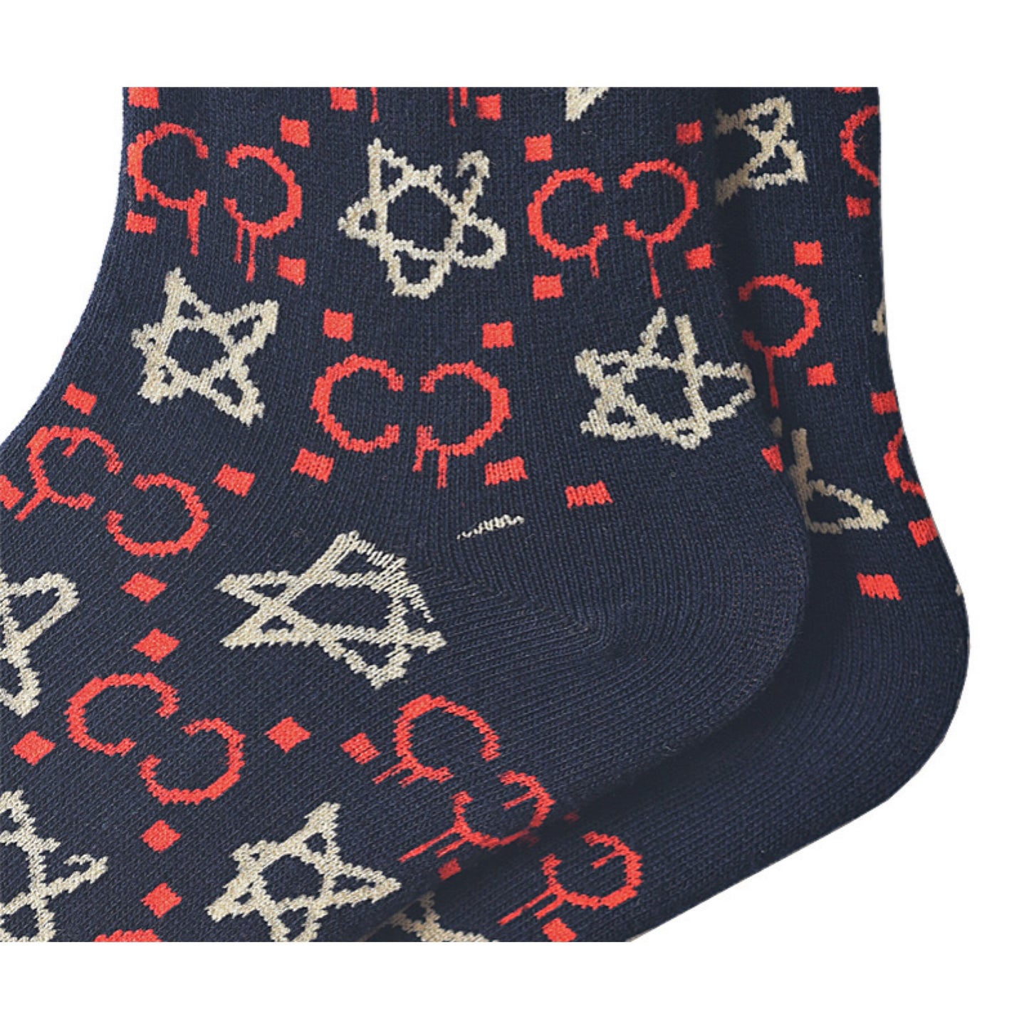 Miss June’s|1 Pair designer cotton socks| Creative| Colorful | Cool | Patterned | Geometric socks| Unisex socks | Casual |