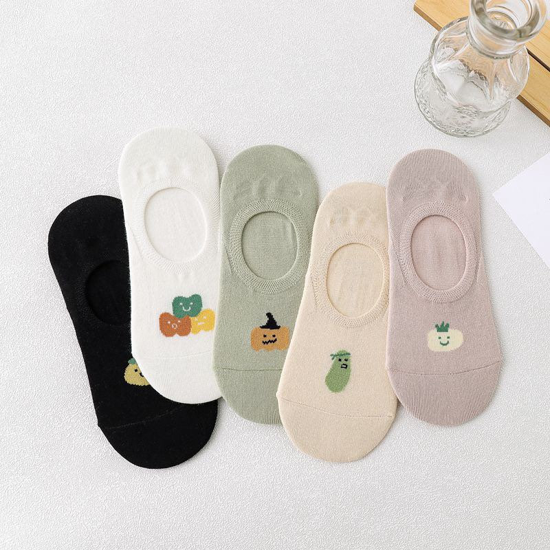 Miss June’s | Women’s 1 pair cotton ankle socks|fruits | Soft | Daily | Cute | Designed | Invisible | Gift Idea | Casual | Comfortable |