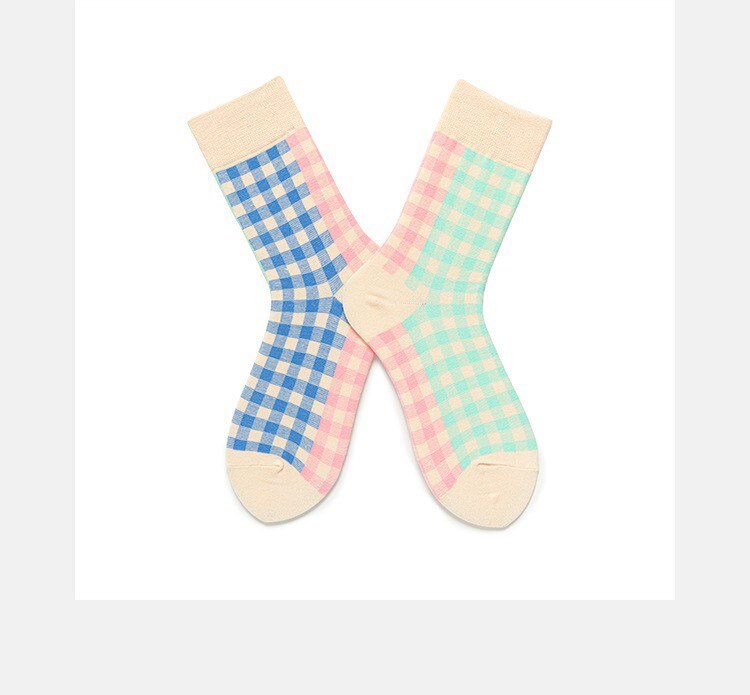 Miss June’s|1 Pair designer cotton socks| Creative| Colorful | Cool | Patterned | Geometric socks| Unisex socks | Casual |