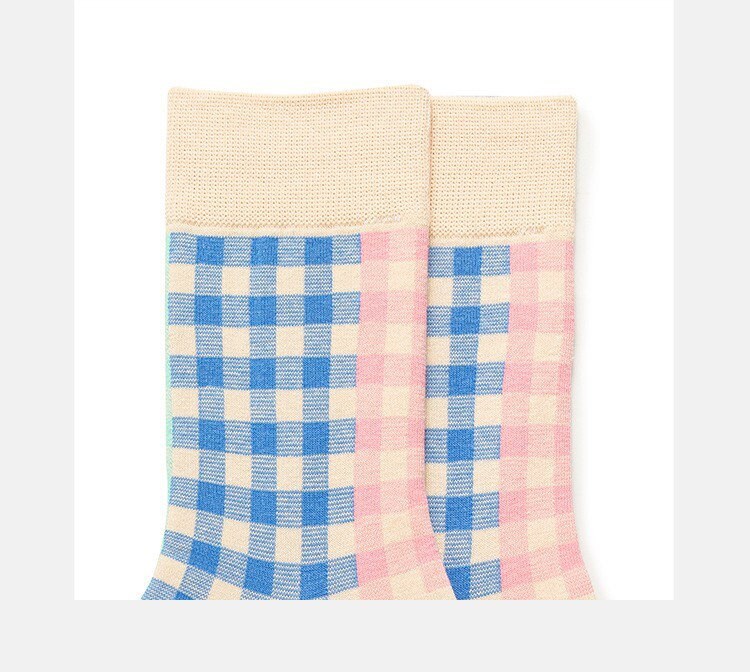 Miss June’s|1 Pair designer cotton socks| Creative| Colorful | Cool | Patterned | Geometric socks| Unisex socks | Casual |