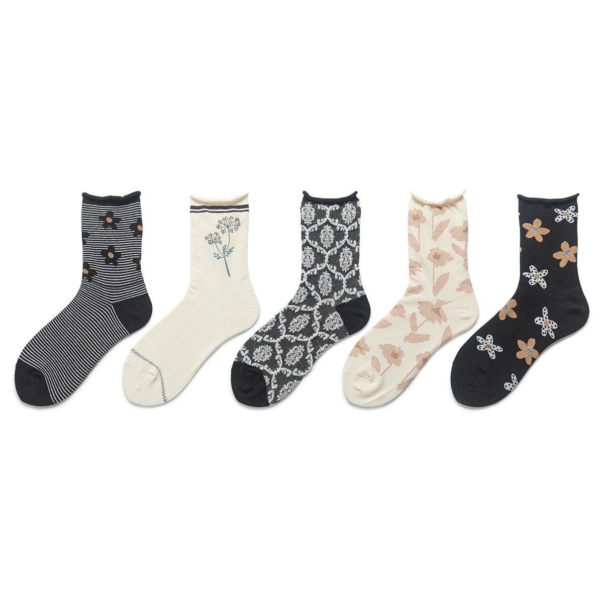 Miss June’s|1 Pair designer cotton socks| Creative| Colorful | Cool | Patterned | Geometric socks| Unisex socks | Casual |