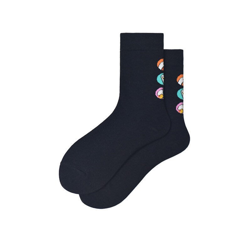 Miss June’s|1 Pair designer cotton socks| Creative| Colorful | Cool | Patterned | Geometric socks| Unisex socks | Casual |