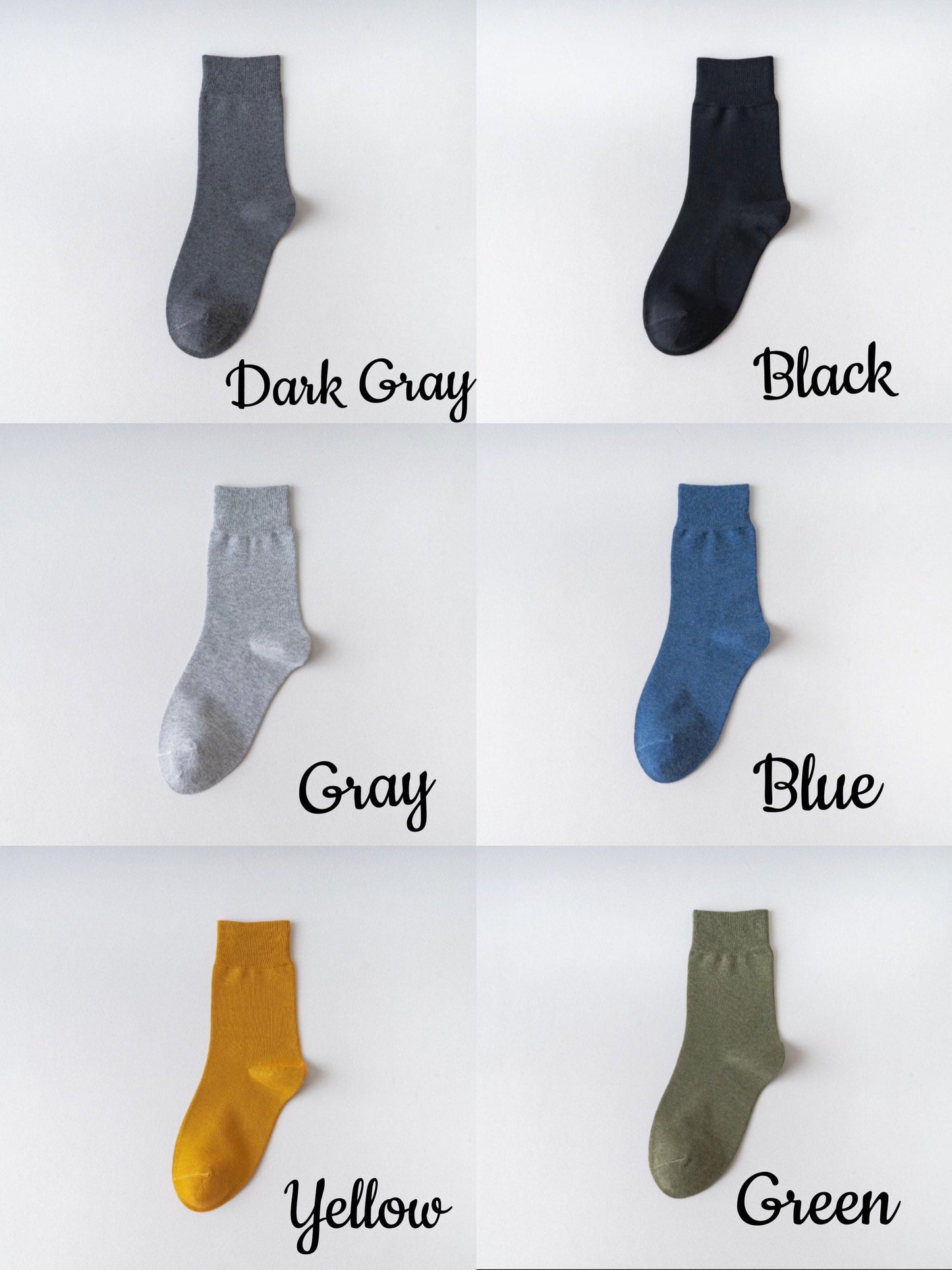 Miss June’s | Men’s | 1 pair 98% Cotton socks | Daily | Natural | Soft | Designed | Solid color | Gift Idea | Casual | Stylish | Comfortable