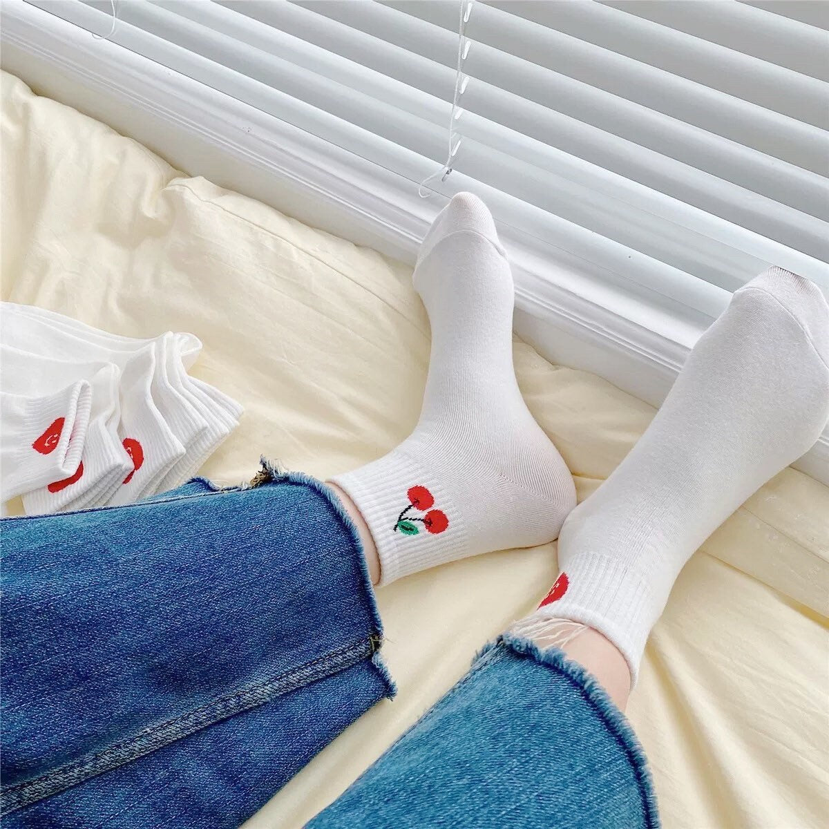 Miss June’s | 1 pair cotton socks|Daily | Creative | Ankle | Designed | Cute | Gift Idea | Casual | Cool | Comfortable | Women’s