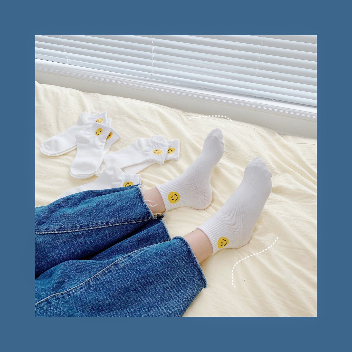 Miss June’s | 1 pair cotton socks|Daily | Creative | Ankle | Designed | Cute | Gift Idea | Casual | Cool | Comfortable | Women’s