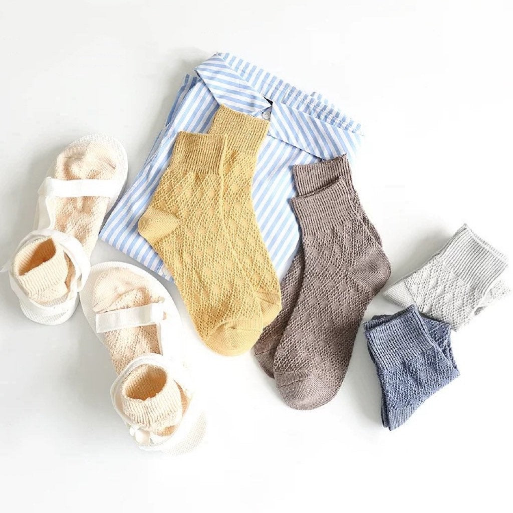 Miss June’s | Women’s | 1 pair cotton lace socks|Daily | Natural | Soft | | Solid color | Gift Idea | Casual | Comfortable | summer | Light