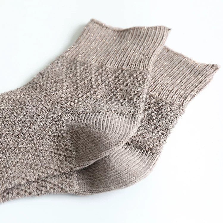 Miss June’s | Women’s | 1 pair cotton lace socks|Daily | Natural | Soft | | Solid color | Gift Idea | Casual | Comfortable | summer | Light